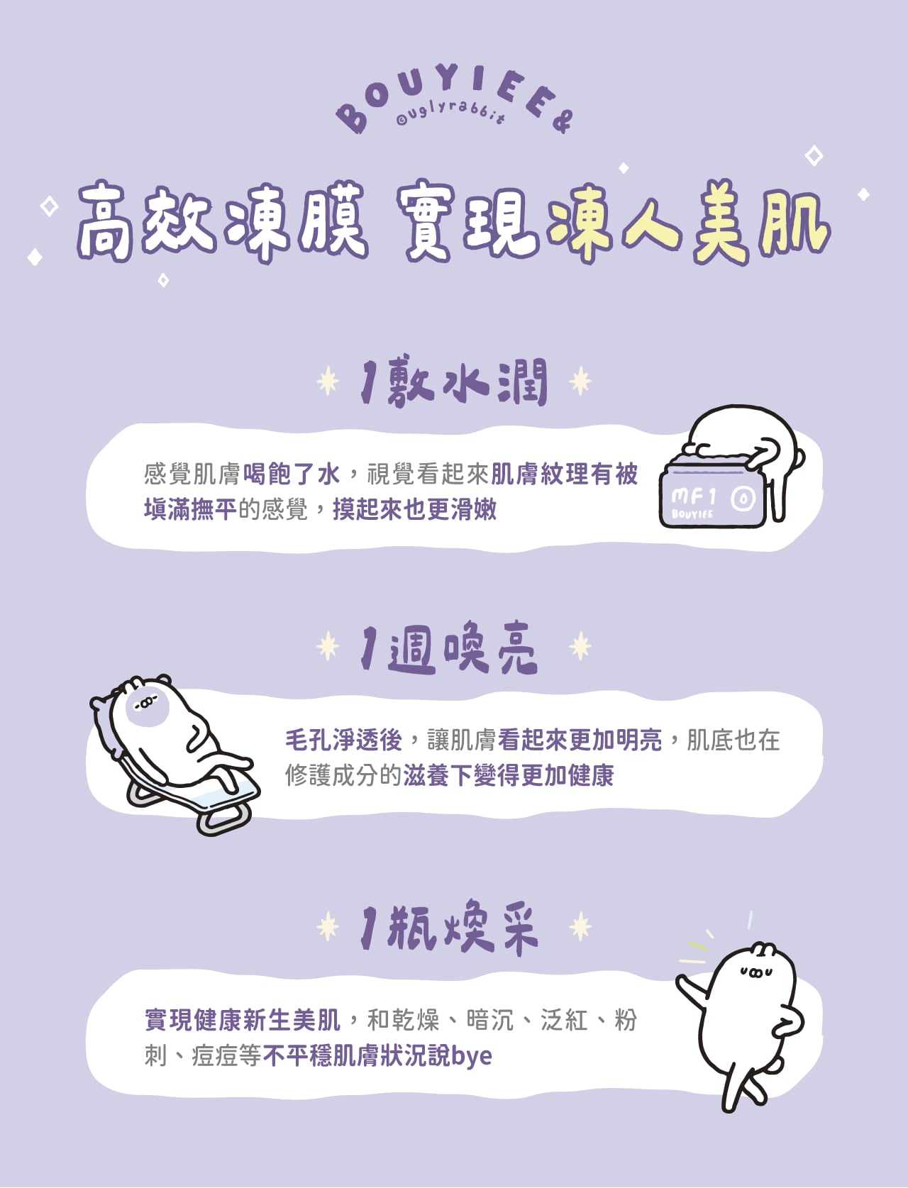 【台湾插画家联名款】MF1超能保湿冷敷剂 250g