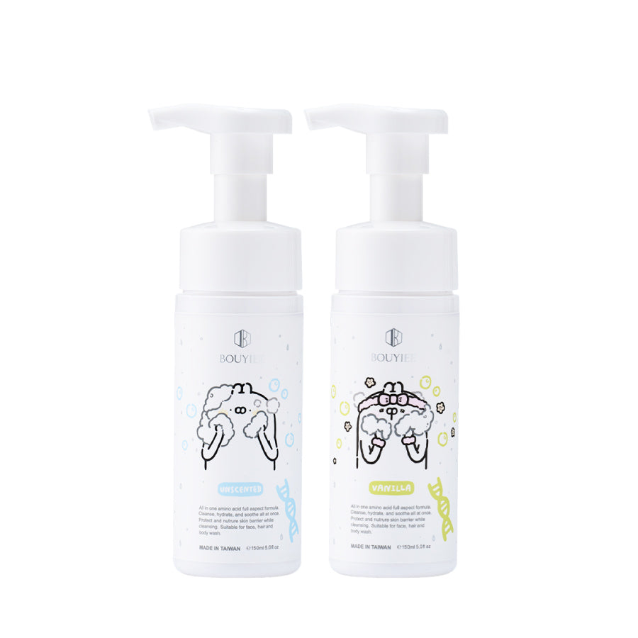 【台湾插画家联名款】胺基酸益肤全效舒缓泡泡150ml