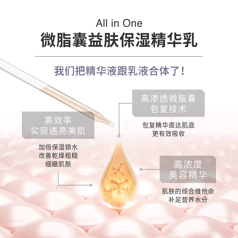 微脂囊益肤保湿精华乳 (170ml)