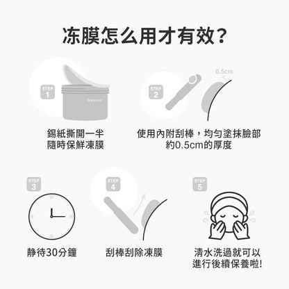 【闺蜜囤货组】AC3 净肤焕白黑冻膜 (250g) x3