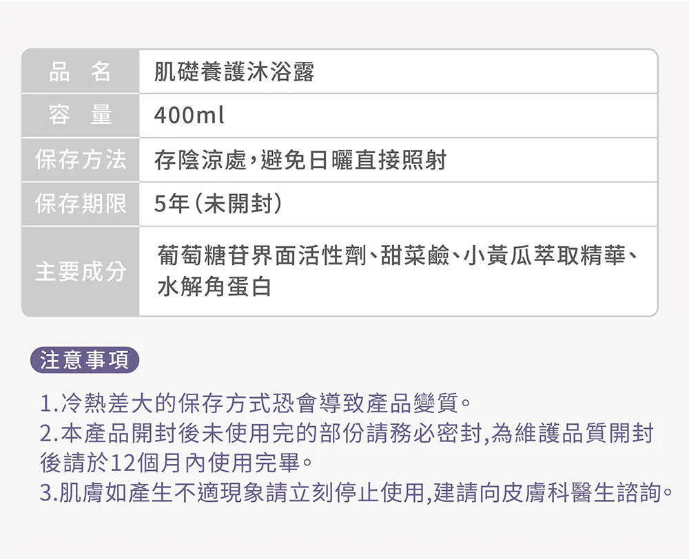 BGC-肌础养护沐浴露-8ML(铝袋)